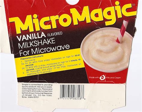 Micor magic milkshake